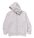 A BATHING APE LUX SPORT PATTERN SHARK RELAXED FIT FULL ZIP HOODIE