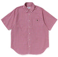 A BATHING APE ONE POINT GINGHAM CHECK BD SHIRT-ONLINE EXCLUSIVE-