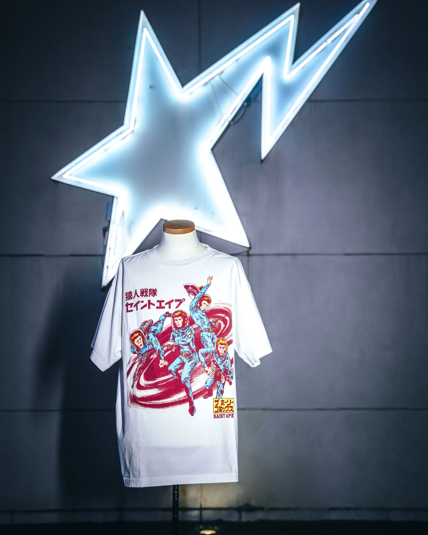 A BATHING APE x SAINT Mxxxxxx SQUADRON TEE – happyjagabee store