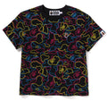 A BATHING APE Ladies' NEON CAMO ONE POINT MINI TEE