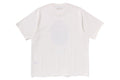 A BATHING APE GARMENT DYE RHINESTONE APE HEAD RELAXED FIT TEE