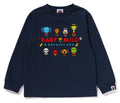 A BATHING APE BAPE KIDS MILO GAME FRIENDS LS TEE