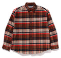 A BATHING APE BAPE CHECK FLANNEL SHIRT