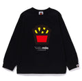 A BATHING APE BAPE KIDS MILO FRENCH FRIES LS TEE