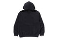 A BATHING APE GARMENT DYE BATHING APE LOGO RELAXED FIT PULLOVER HOODIE