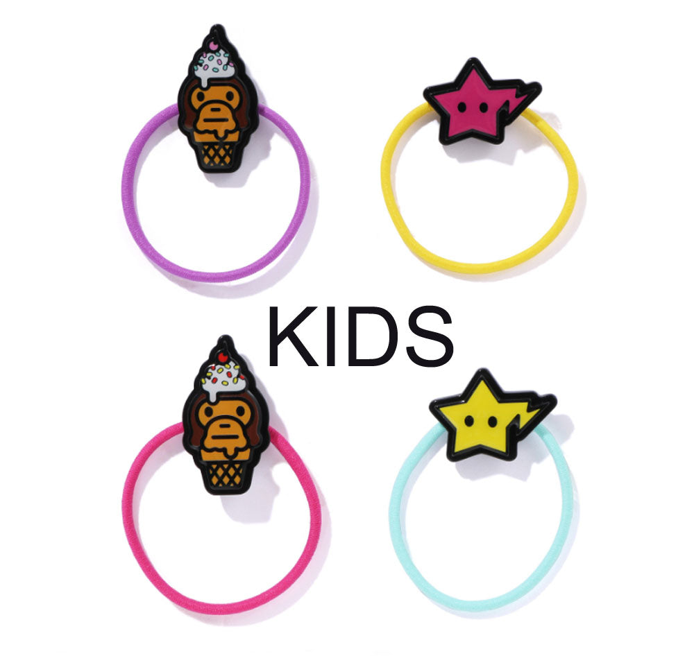 A BATHING APE BAPE KIDS BABY MILO ICE CREAM STA HAIR RUBBER BAND SET –  happyjagabee store