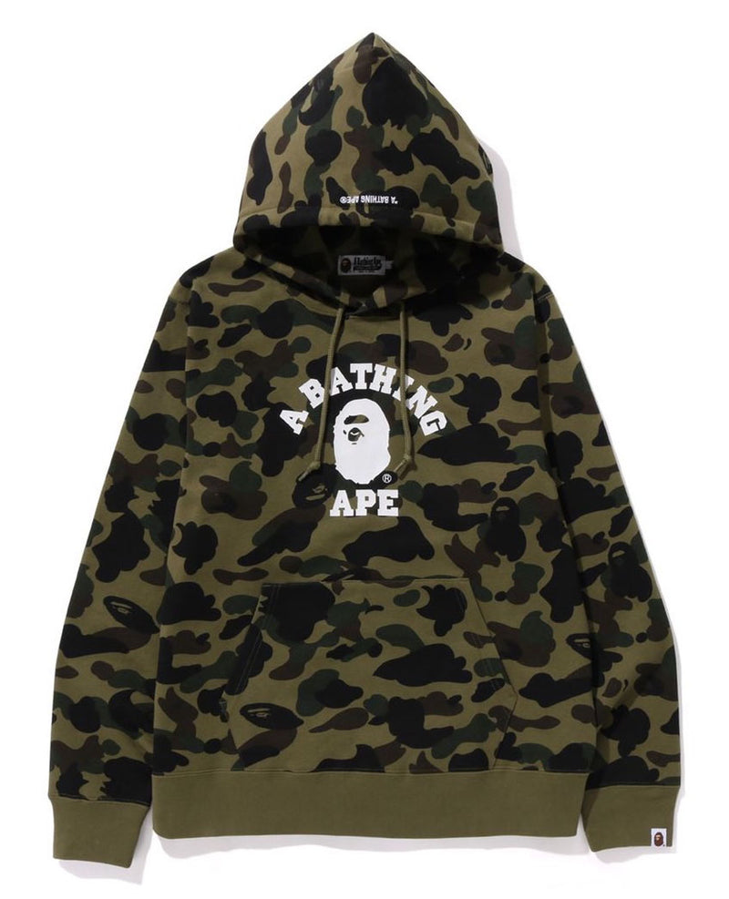 A BATHING APE 1ST CAMO COLLEGE PULLOVER HOODIE