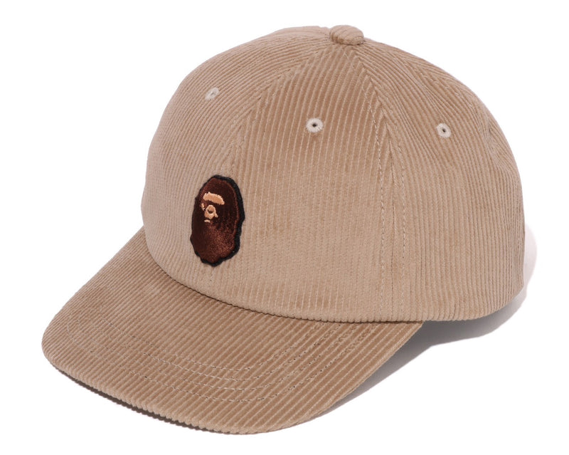 A BATHING APE APE HEAD CORDUROY CAP