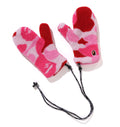 A BATHING APE Ladies' ABC CAMO BOA MITTENS