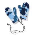 A BATHING APE Ladies' ABC CAMO BOA MITTENS