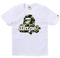 A BATHING APE Ladies' ABC CAMO APE HEAD BAPE TEE