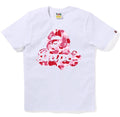 A BATHING APE Ladies' ABC CAMO APE HEAD BAPE TEE