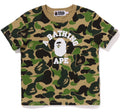 A BATHING APE Ladies' ABC CAMO COLLEGE MINI TEE