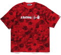 A BATHING APE FLORAL SOLID CAMO LOGO RELAXED FIT TEE