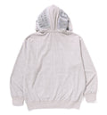 A BATHING APE LUX SPORT PATTERN SHARK RELAXED FIT FULL ZIP HOODIE