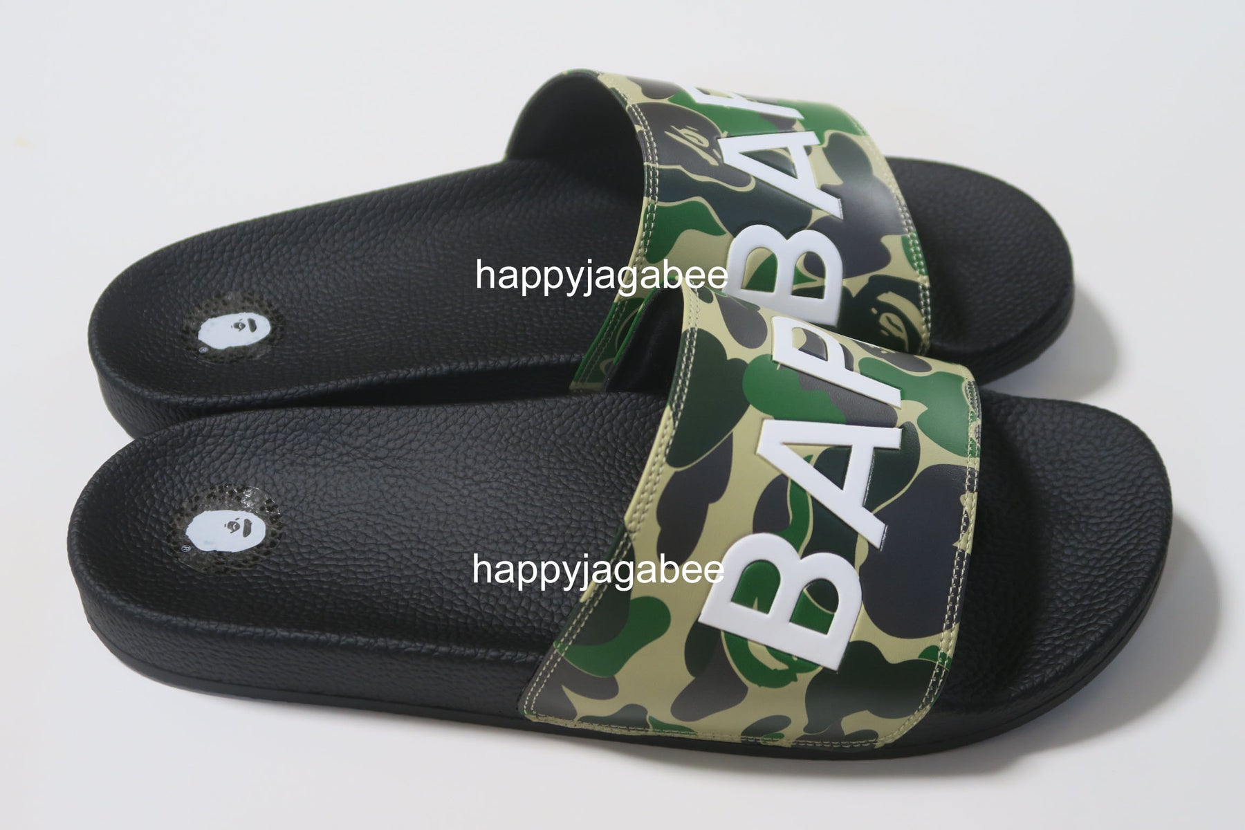 A Bathing Ape College Slide Sandals Yellow (FW22)