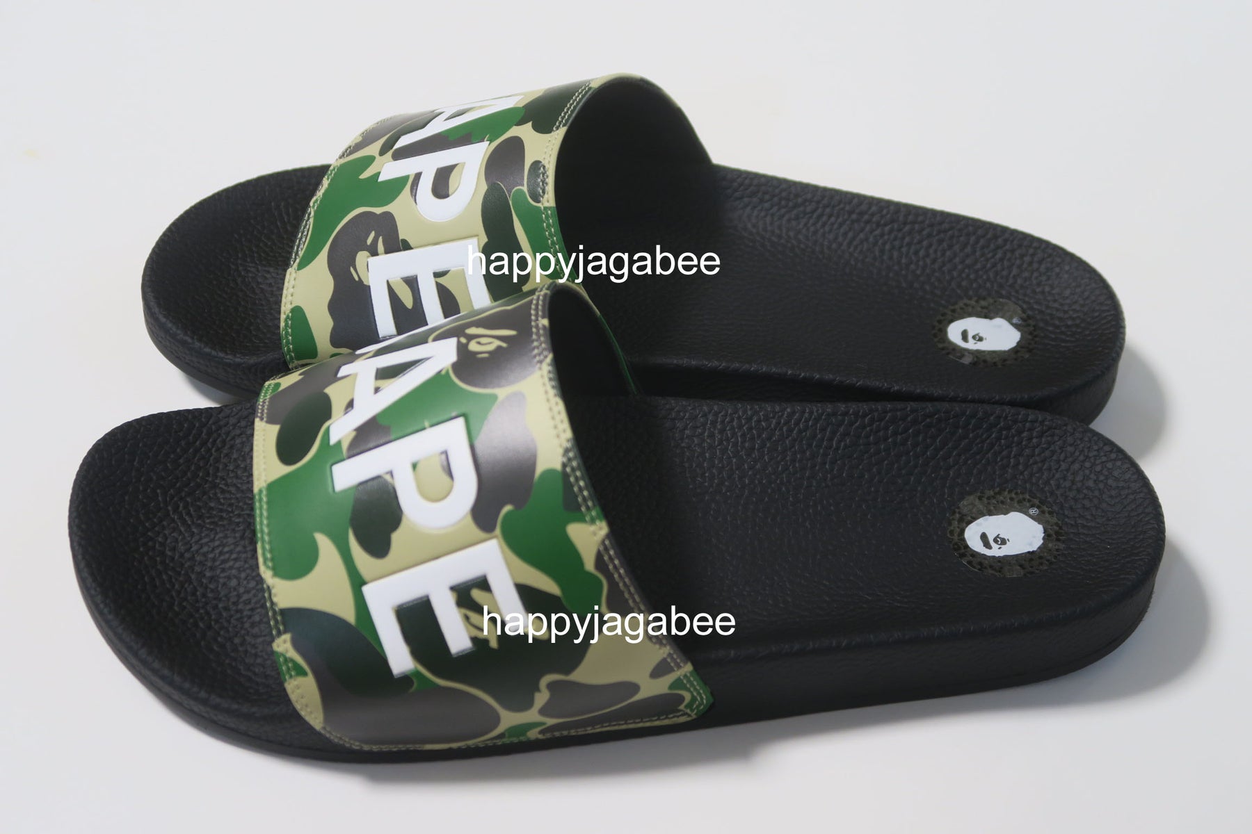 A BATHING APE ABC CAMO SLIDE SANDALS – happyjagabee store