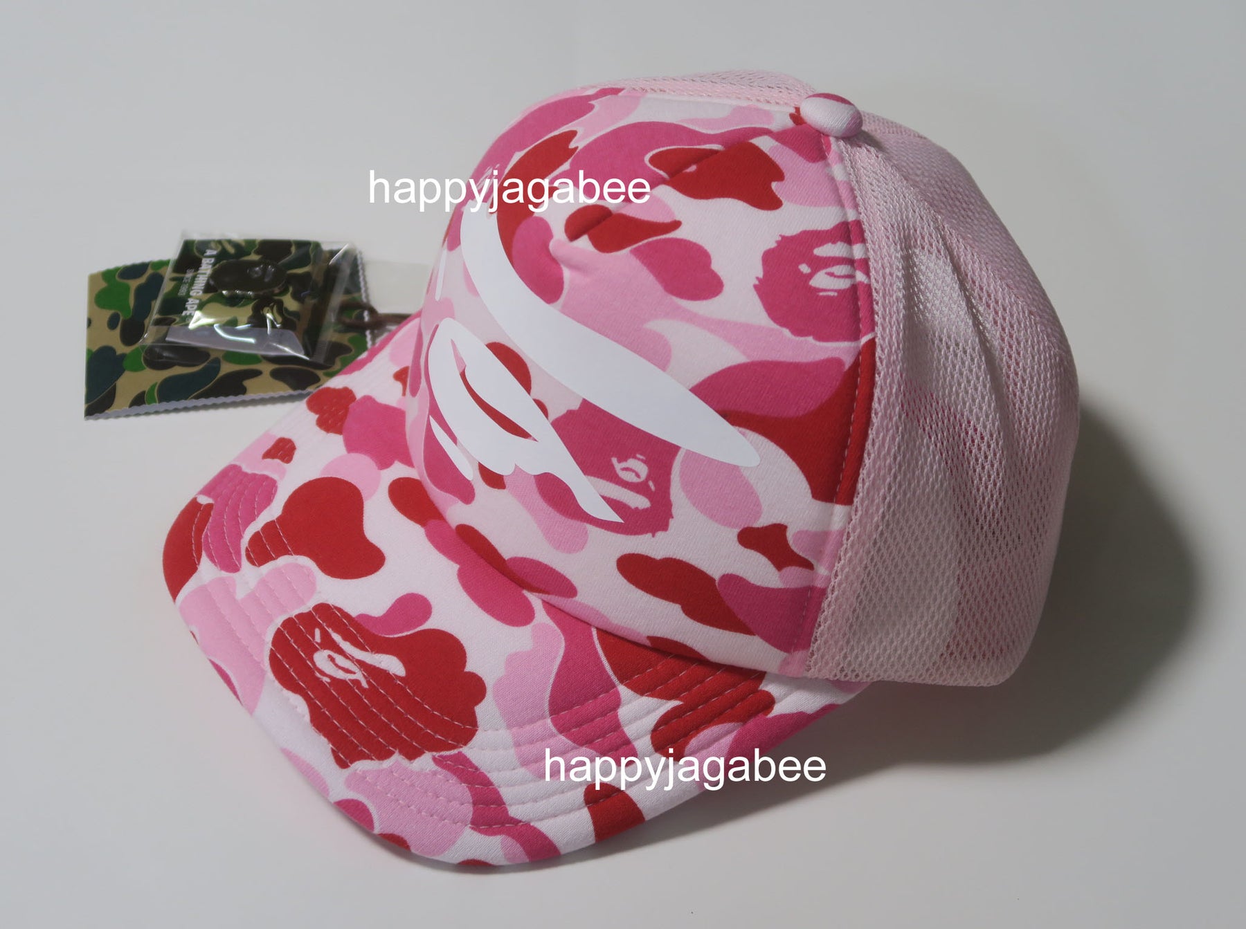 A BATHING APE ABC CAMO APE FACE MESH CAP – happyjagabee store