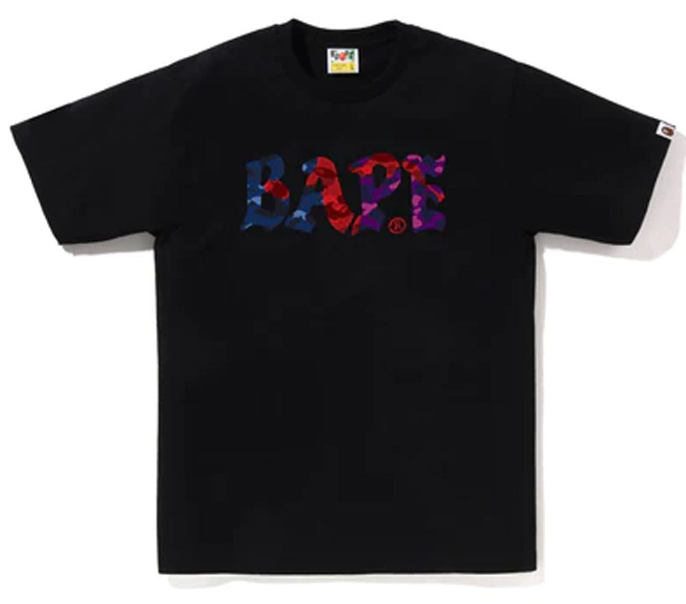 A BATHING APE COLOR CAMO CRAZY BAPE LOGO TEE – happyjagabee store