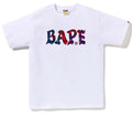 A BATHING APE COLOR CAMO CRAZY BAPE LOGO TEE