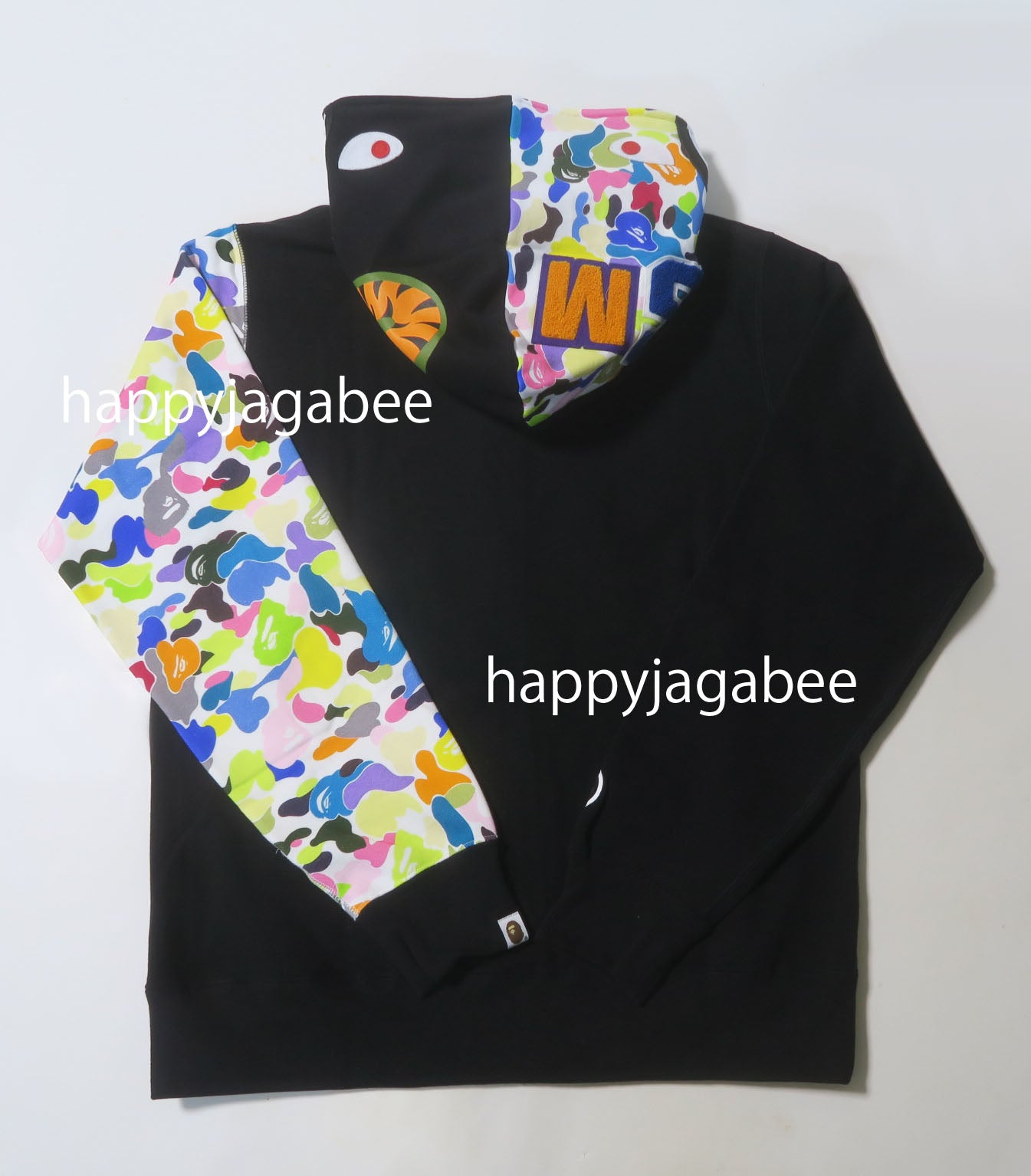 A BATHING APE MULTI CAMO NYC LOGO SHARK HOODIE – happyjagabee store