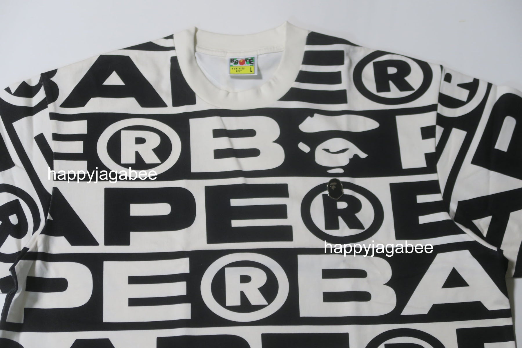 A BATHING APE LUX SPORT PATTERN OVERSIZED TEE