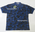 A BATHING APE COLOR CAMO LARGE APE HEAD RELAXED POLO SHIRT