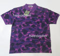 A BATHING APE COLOR CAMO LARGE APE HEAD RELAXED POLO SHIRT