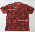 A BATHING APE COLOR CAMO LARGE APE HEAD RELAXED POLO SHIRT