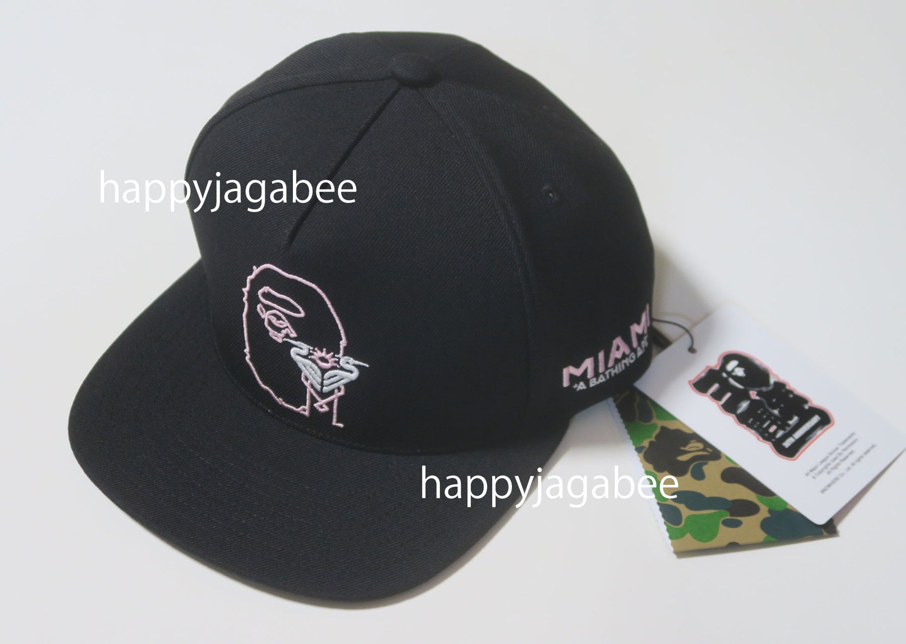 A BATHING APE BAPE x INTER MIAMI CF SNAP BACK CAP