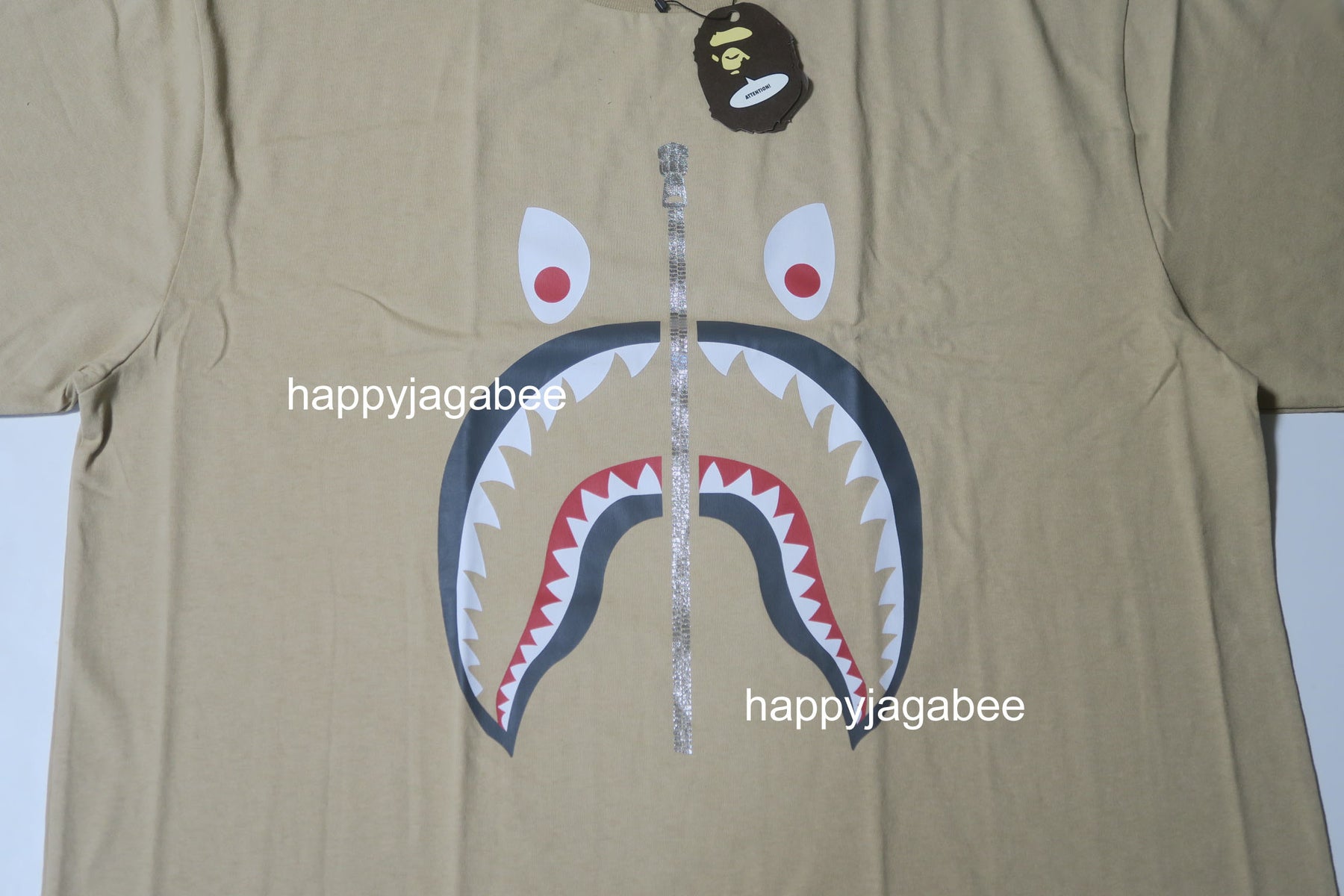 A BATHING APE MAD SHARK TEE