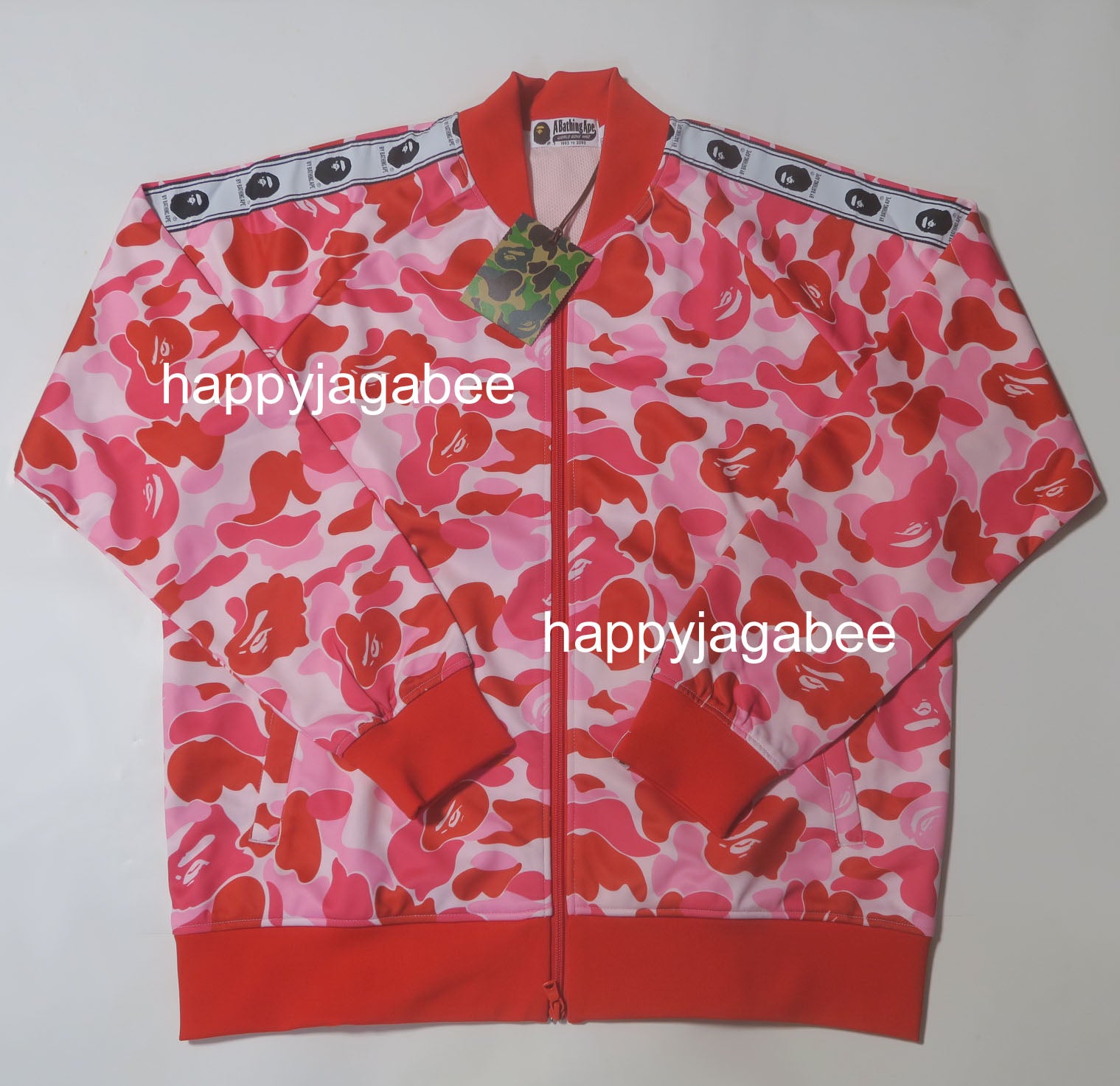 A BATHING APE ABC CAMO JERSEY TOP