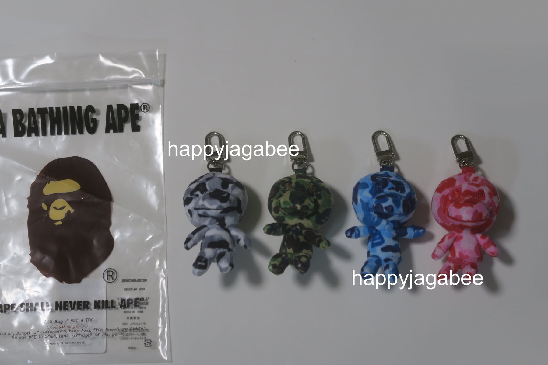 A BATHING APE Ladies' BABY MILO PLUSH DOLL KEY CHAIN