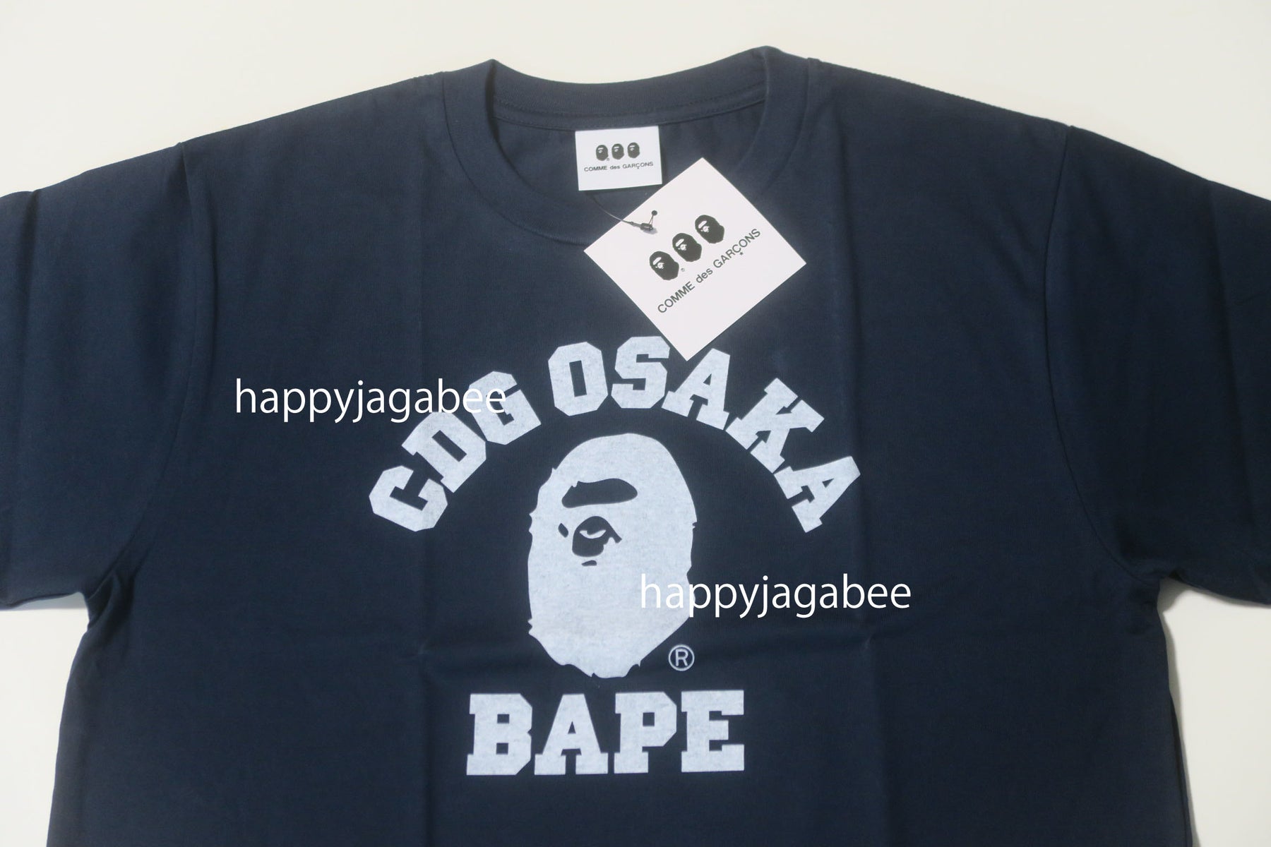 A BATHING APE COMME des GARÇONS CDG OSAKA Limited BAPE COLLEGE TEE