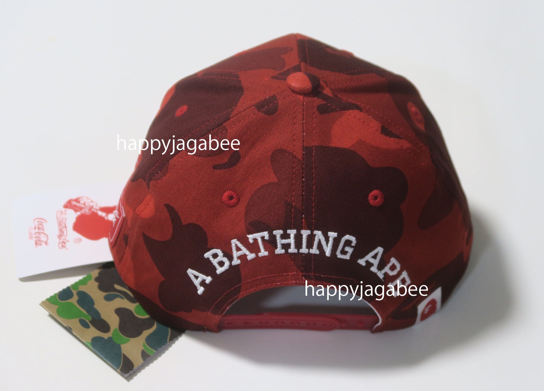 A BATHING APE BAPE x COCA-COLA COLOR CAMO SNAP BACK CAP