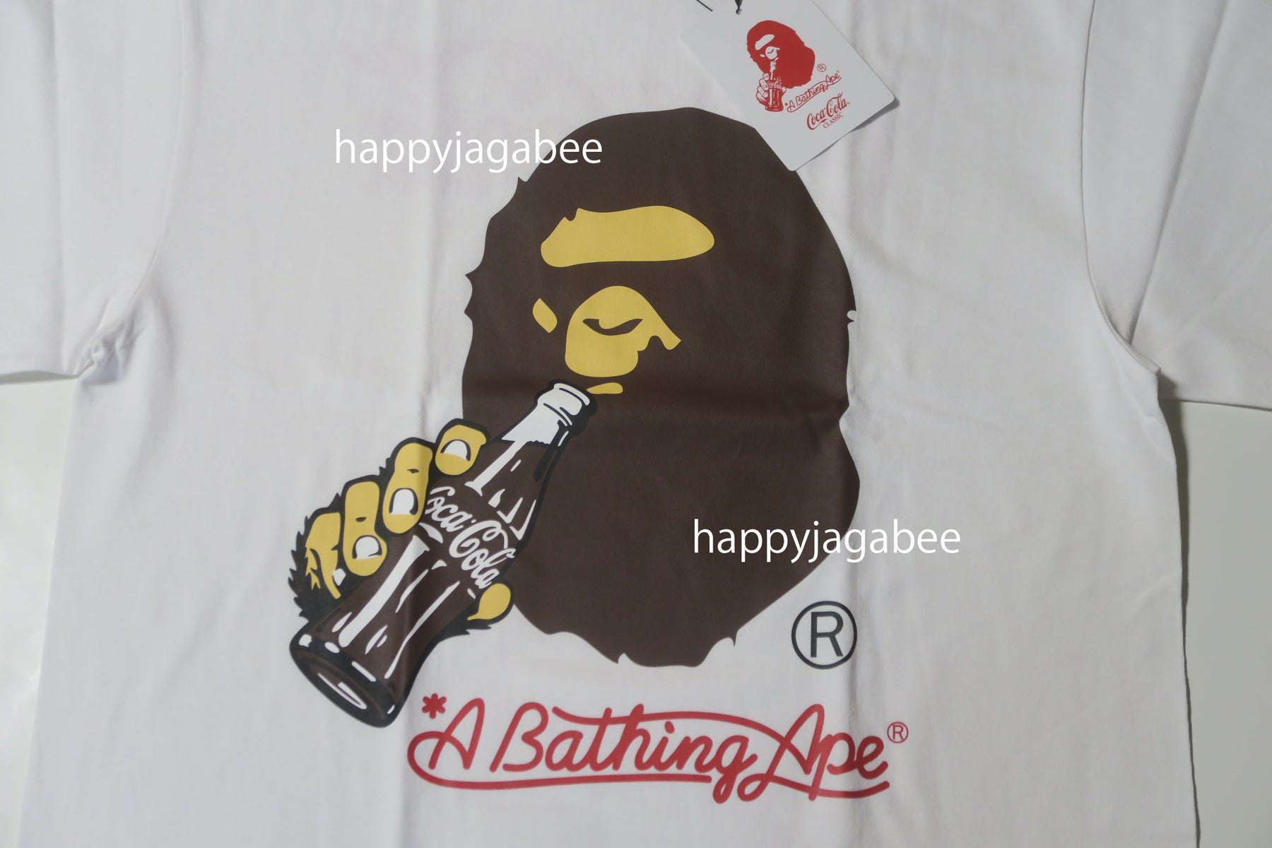 A BATHING APE BAPE x COCA-COLA APE HEAD TEE