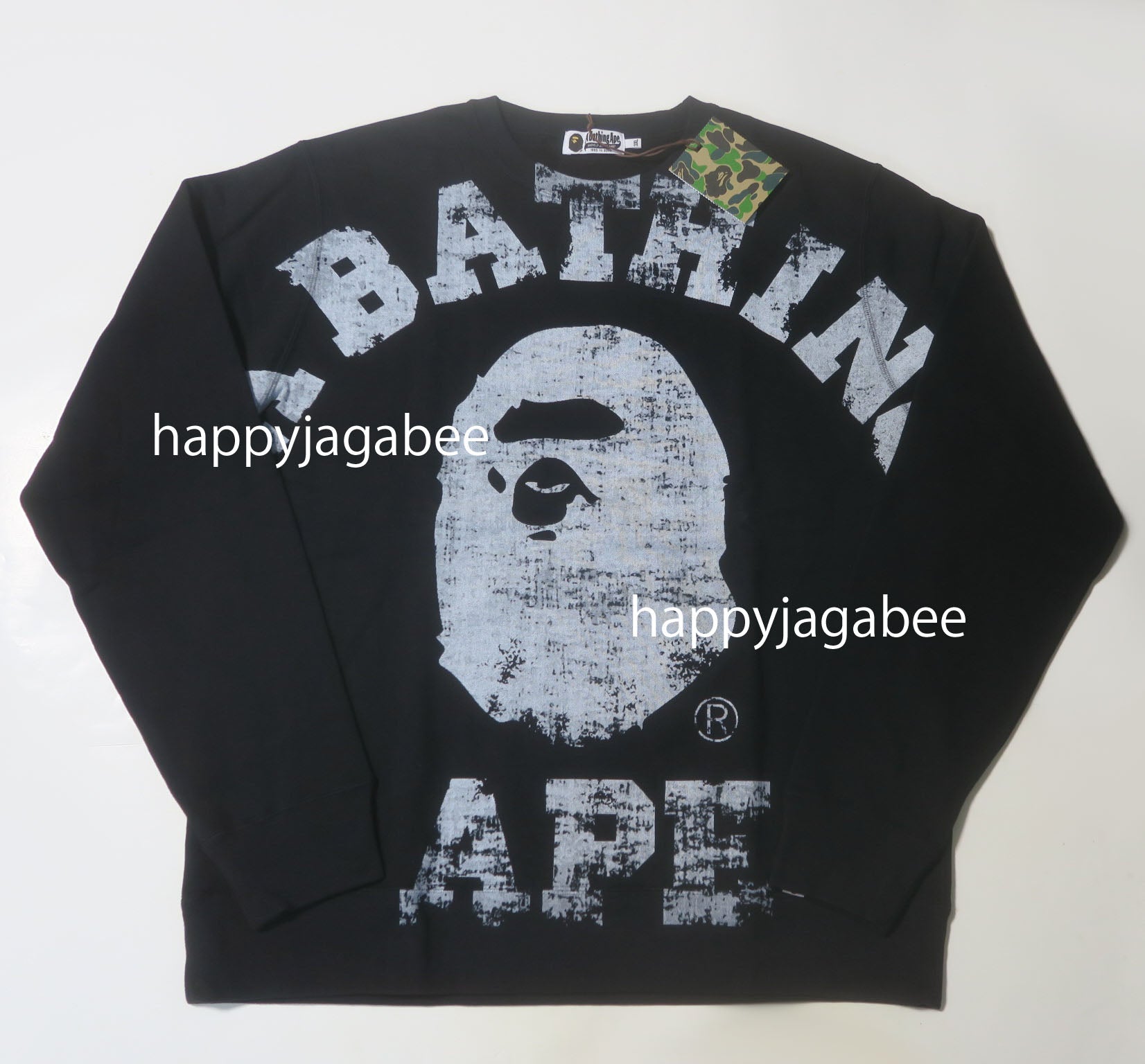 A BATHING APE BIG COLLEGE CREWNECK