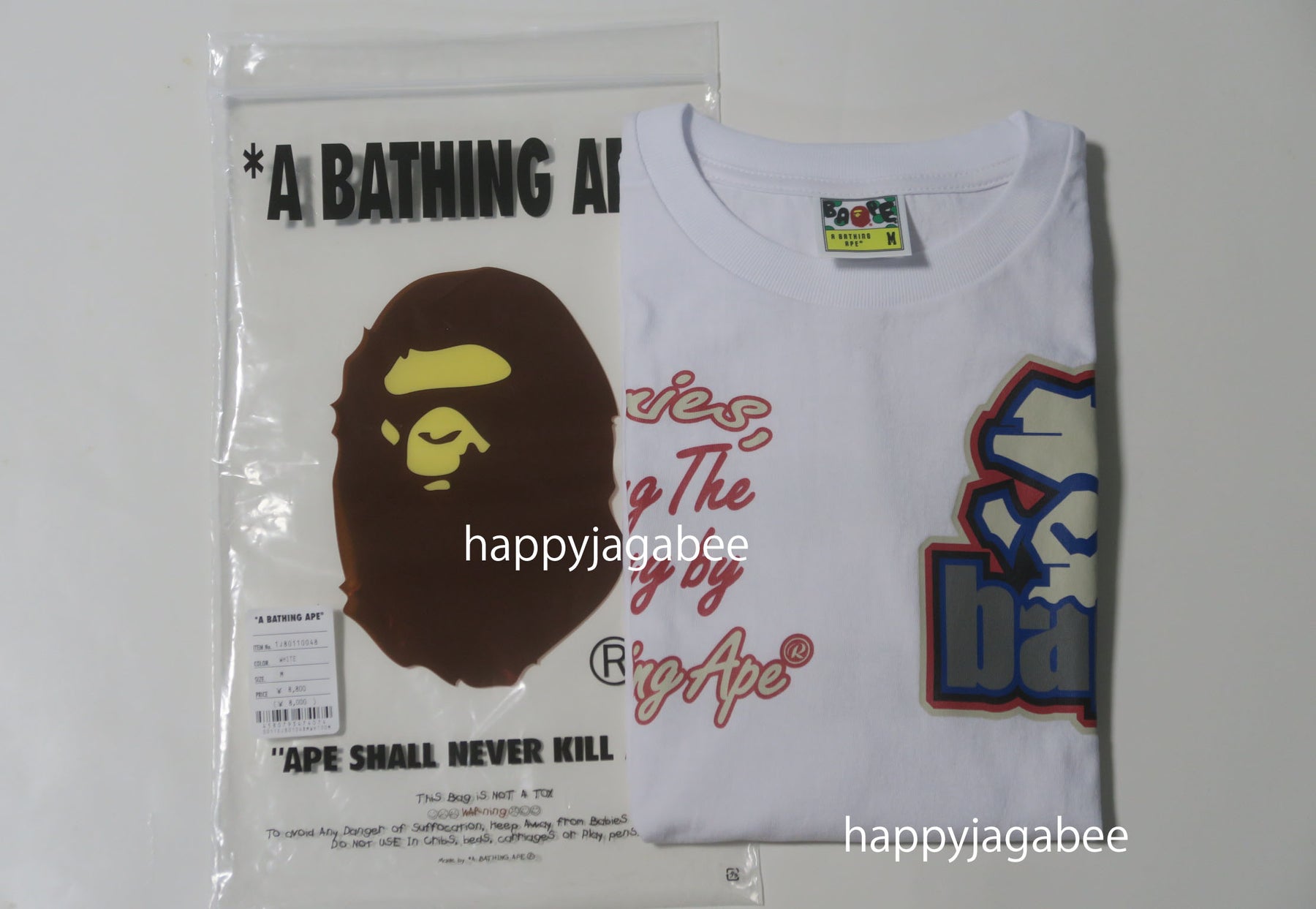 A BATHING APE BAPE MULTI MOTIF TEE