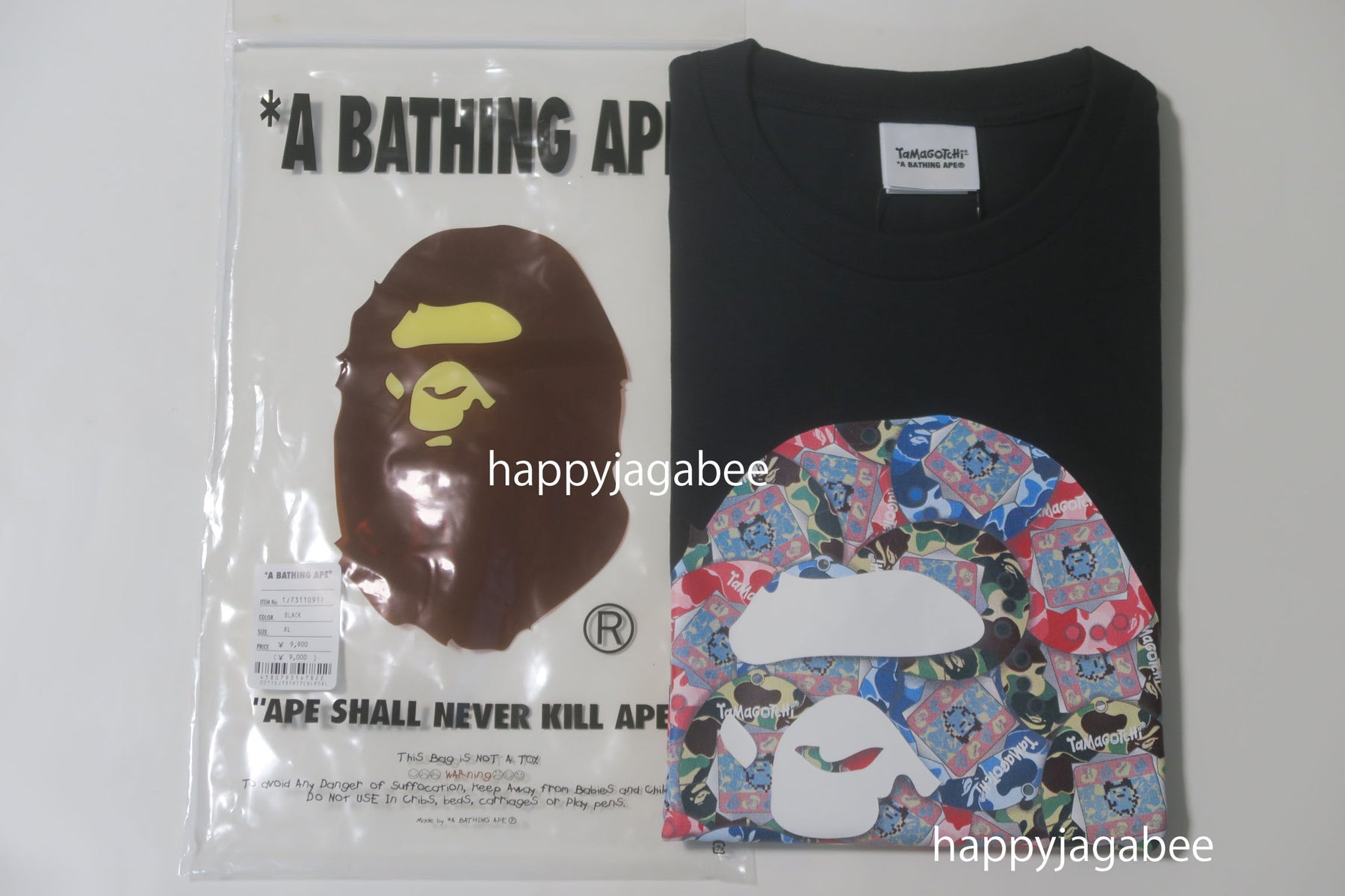 A BATHING APE BAPE x TAMAGOTCHI APE HEAD TEE – happyjagabee store