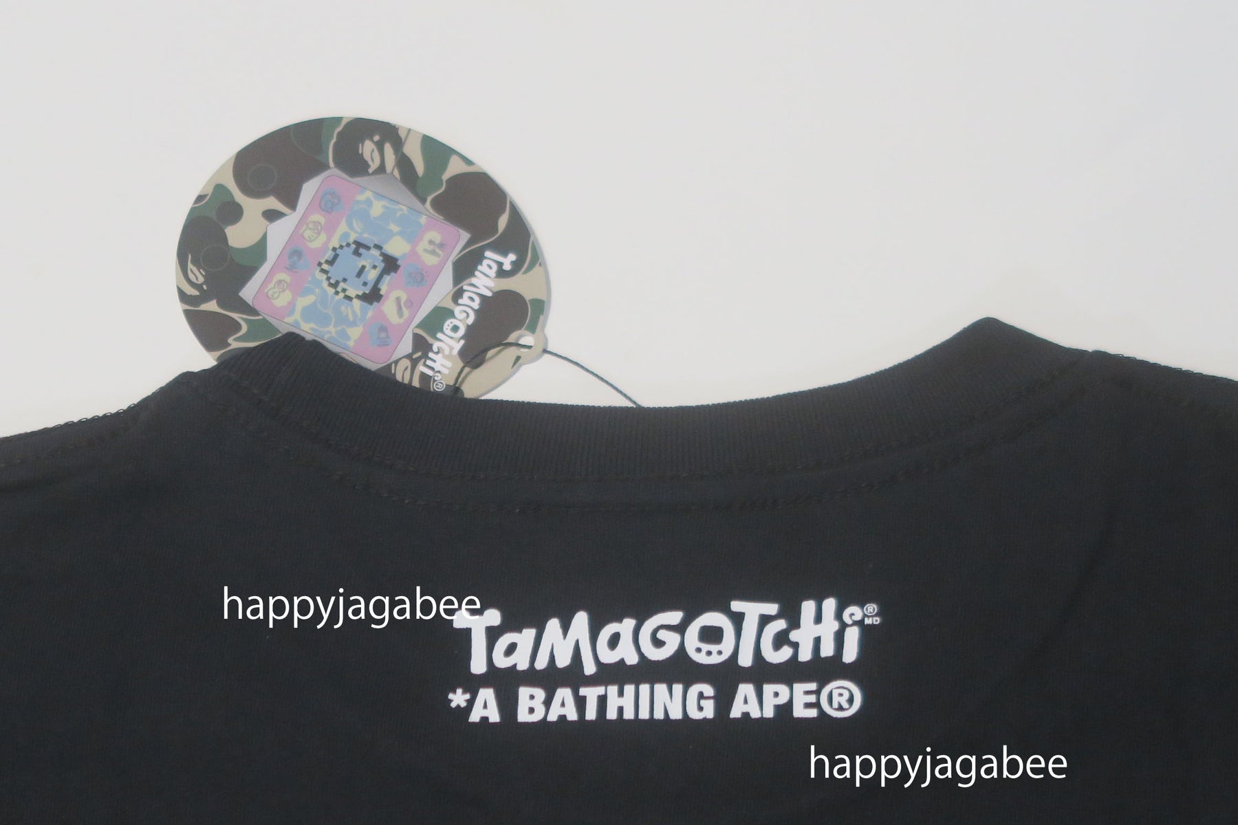 A BATHING APE BAPE x TAMAGOTCHI APE HEAD TEE