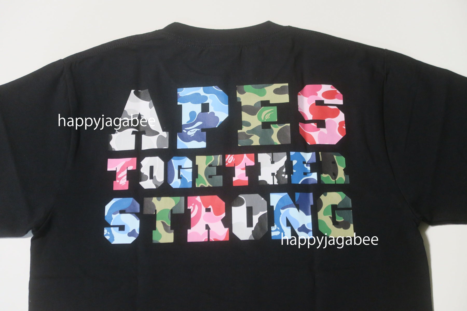 A BATHING APE ABC CAMO CRAZY COLLEGE ATS TEE