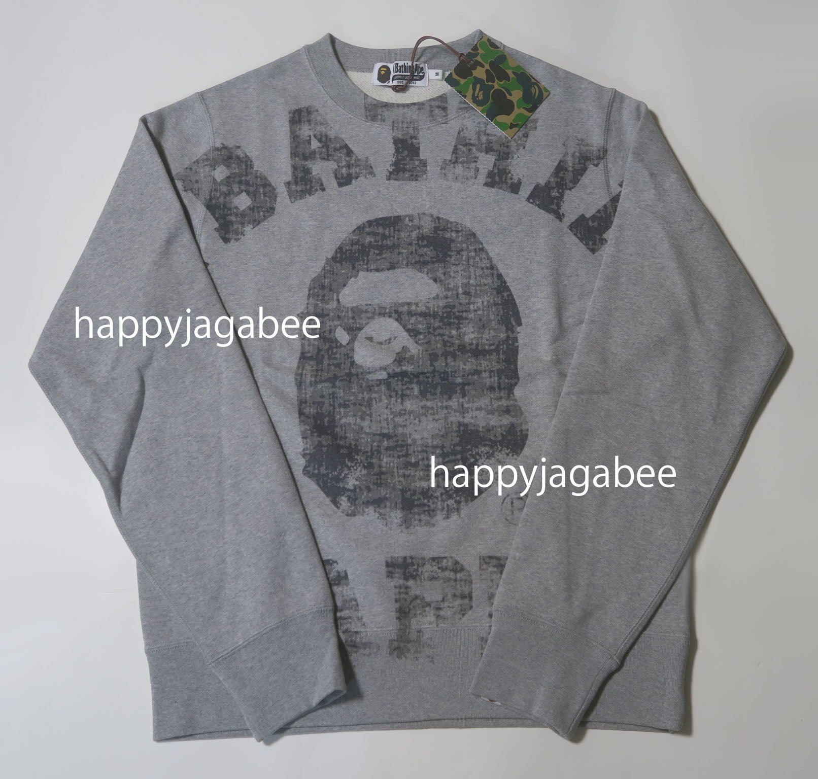 A BATHING APE BIG COLLEGE CREWNECK