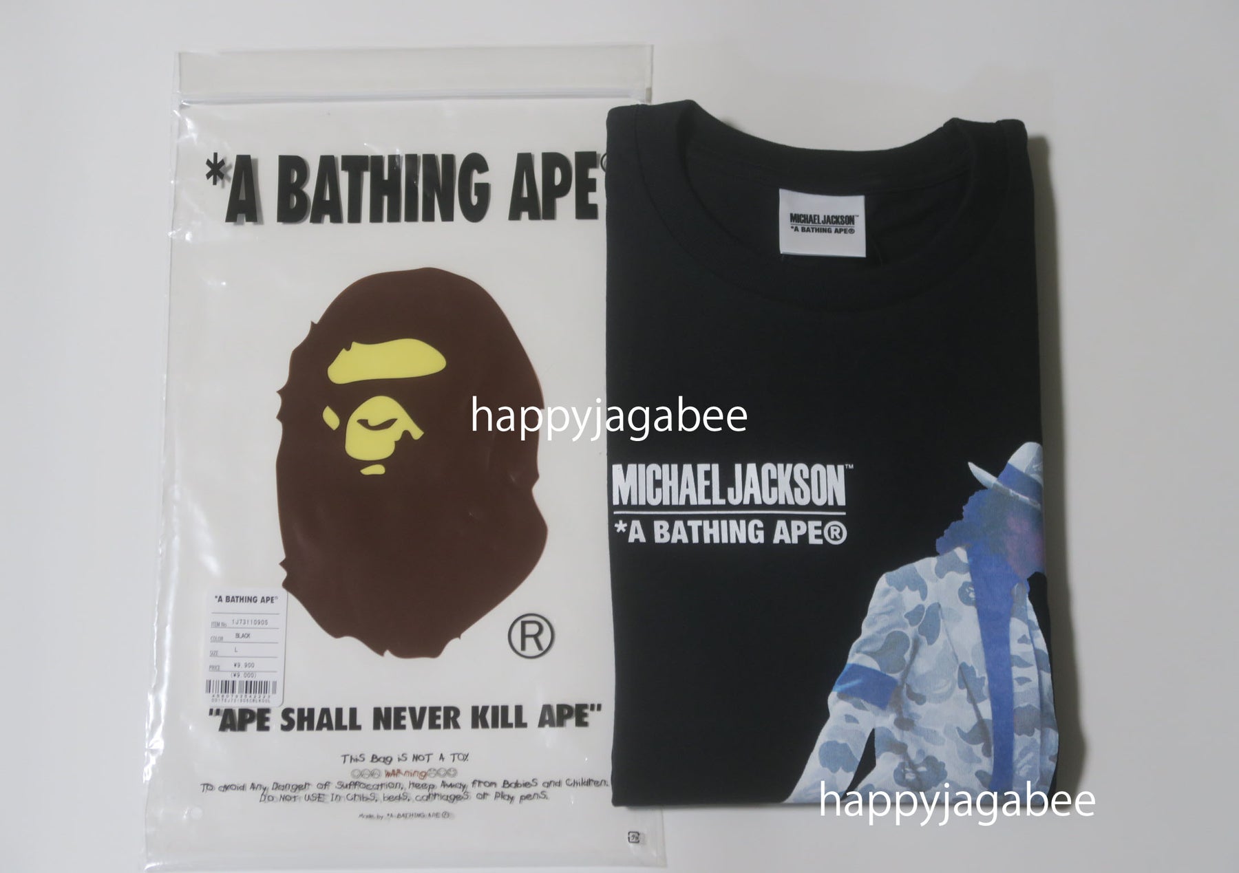 A BATHING APE BAPE x MICHAEL JACKSON TEE – happyjagabee store