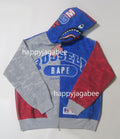 A BATHING APE BAPE x RUSSELL SHARK FULL ZIP HOODIE