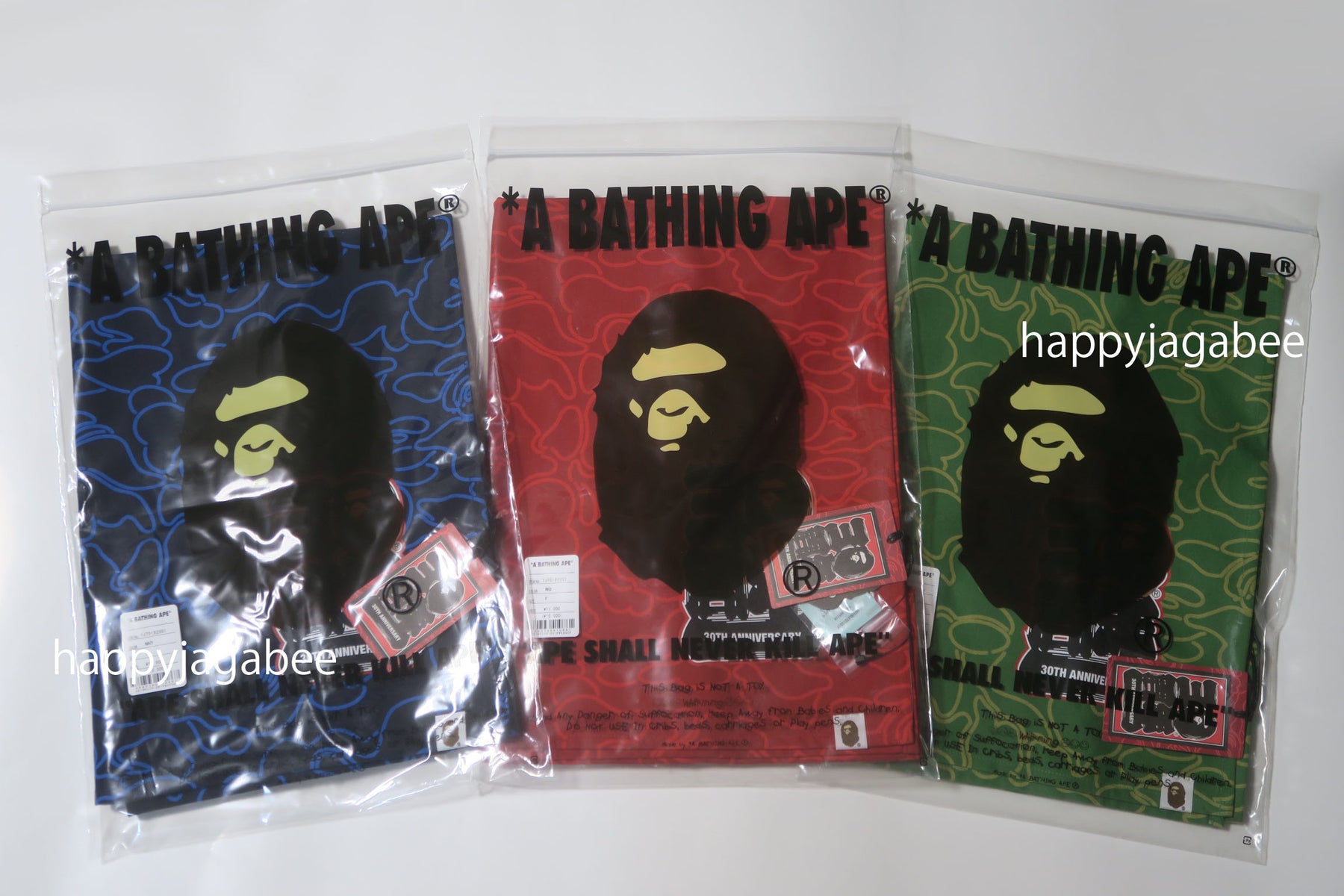 A BATHING APE BAPE 30TH ANNIV. NOREN – happyjagabee store