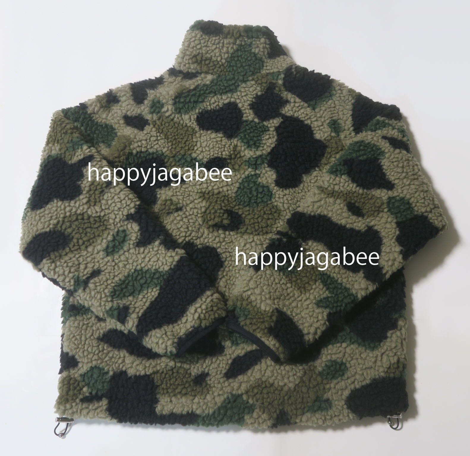 A BATHING APE 1ST CAMO METAL APE HEAD ONE POINT FLEECE JACKET