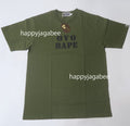 A BATHING APE BAPE x OVO STENCIL LOGO TEE