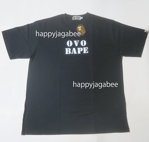 A BATHING APE BAPE x OVO STENCIL LOGO TEE