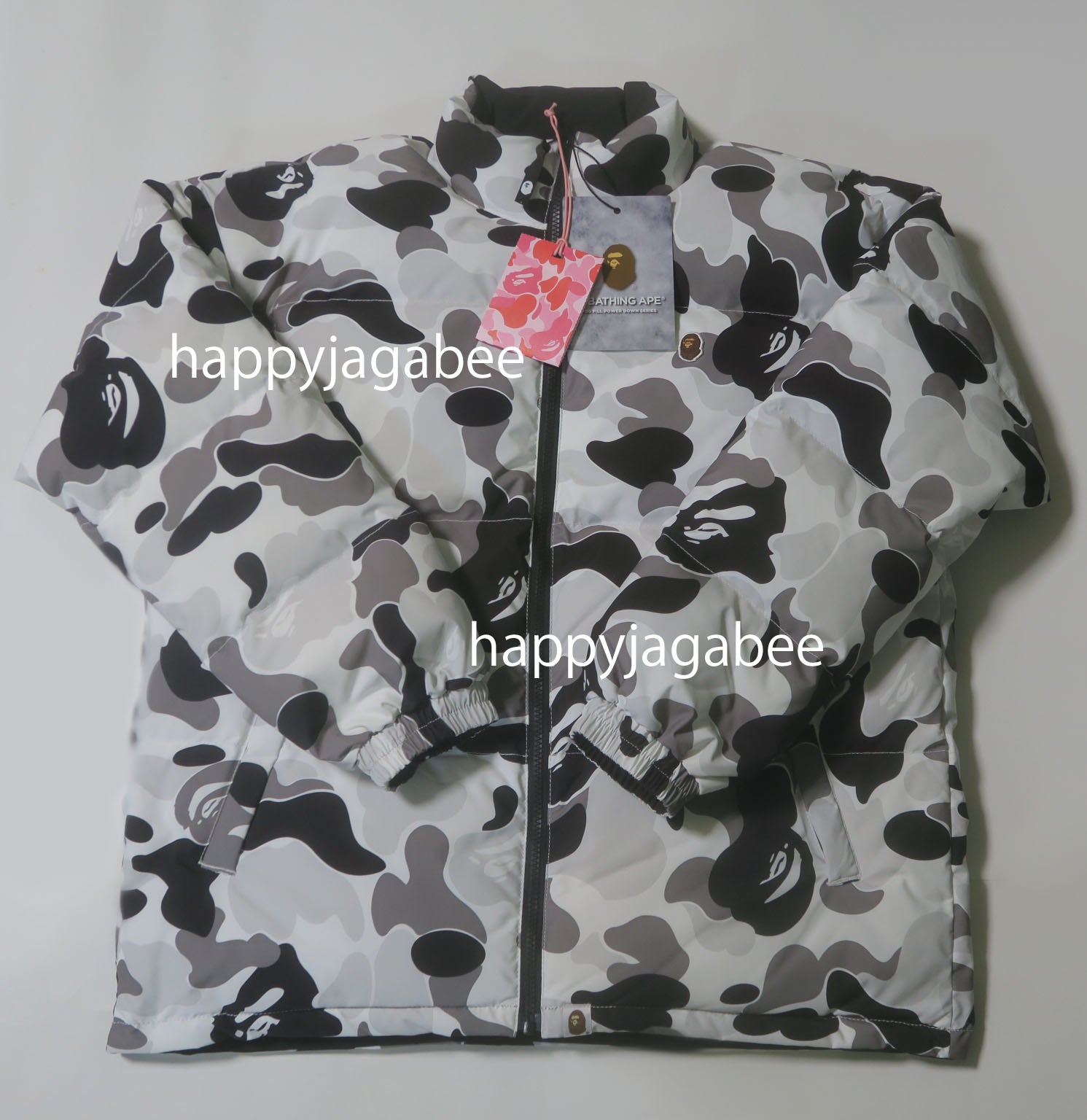 A BATHING APE Ladies' ABC CAMO REVERSIBLE DOWN JACKET ( RELAXED