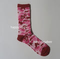 A BATHING APE ABC CAMO JACQUARD SOCKS